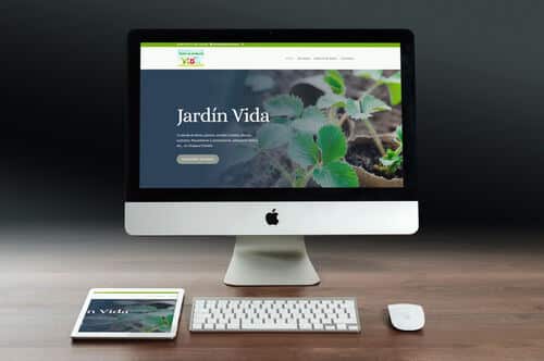 Jardín Vida, tienda de flores, semillas, abonos, etc.. en Oropesa - Ejemplos de páginas web profesionales por Código con Sentido, Talavera