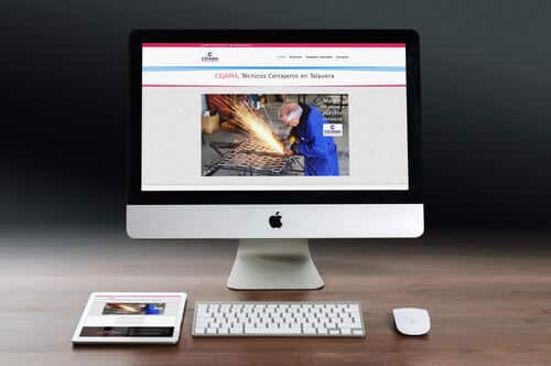 Cejama, expertos cerrajeros en Talavera - Ejemplos de páginas web profesionales por Código con Sentido, Talavera