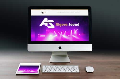 Algora Sound Talavera - Ejemplos de páginas web profesionales por Código con Sentido, Talavera