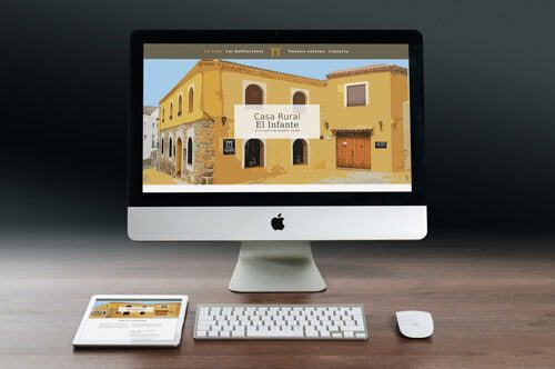 Casa rural El Infante, en Oropesa (Toledo), donde dormir, descansar y comer bien. - Ejemplos de páginas web profesionales por Código con Sentido, Talavera