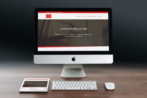 GCO Obras y Construcciones. Desarrollo de proyectos en el sector de la construcción. - Ejemplos de páginas web profesionales por Código con Sentido, Talavera