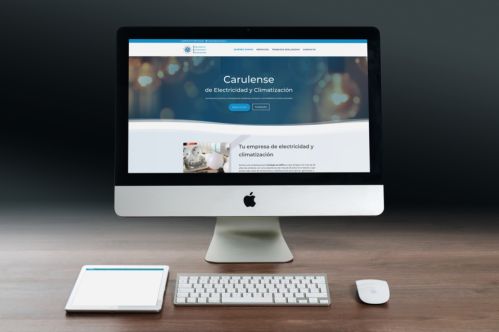 Carulense de Electricidad y Climatización - Ejemplos de páginas web profesionales por Código con Sentido, Talavera